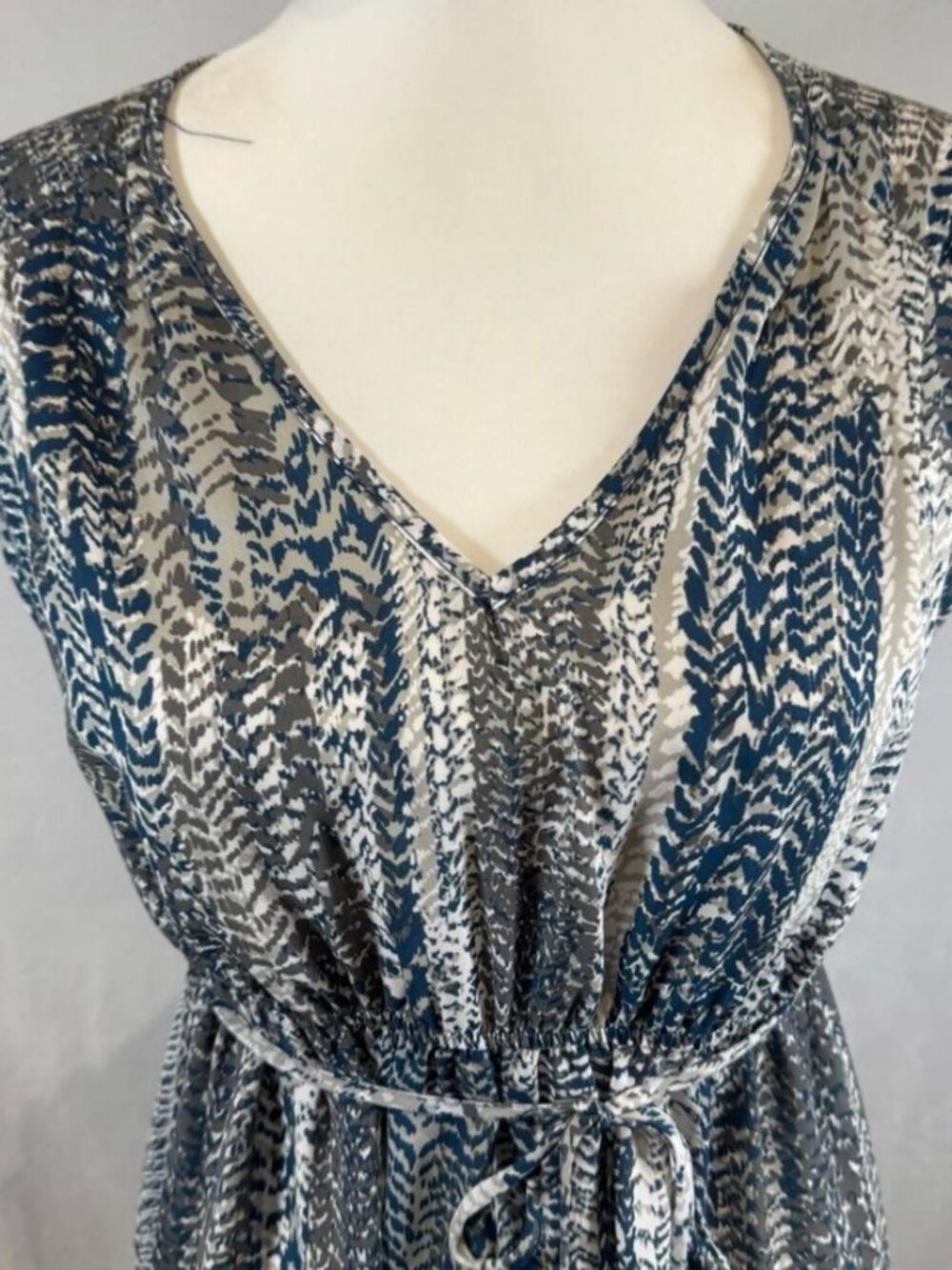 abstract print empire waist